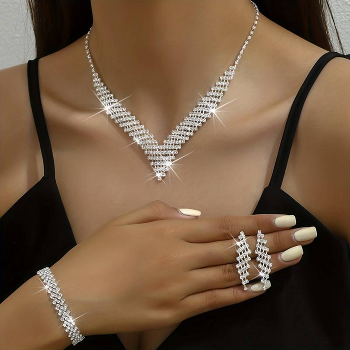 Luxe Rhinestone Jewelry Set