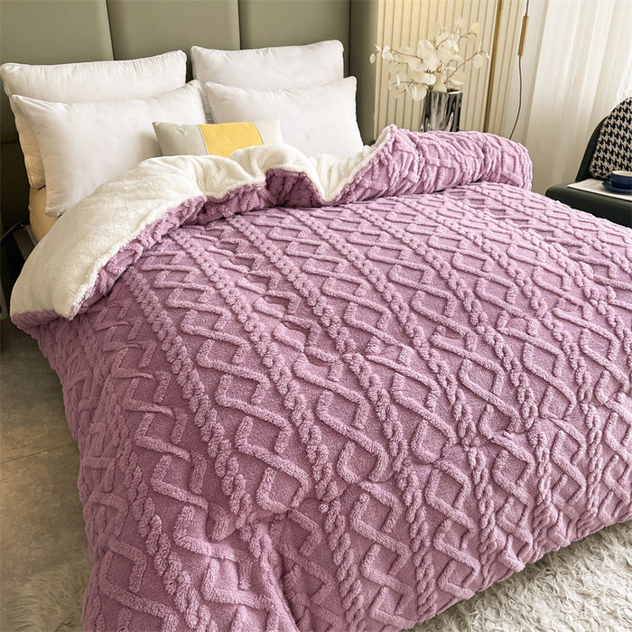 Thick Fleece Bed Blanket