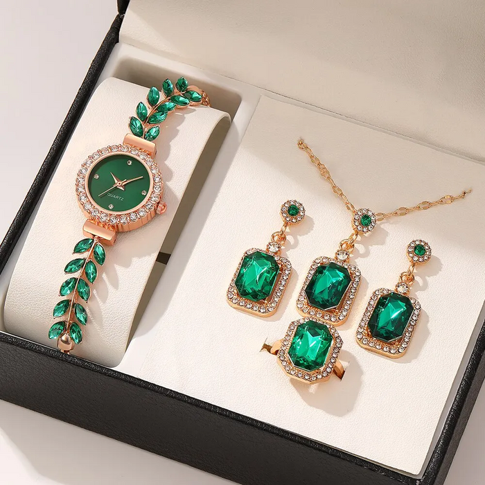 Luxury Leaf Jewelry Set (5pcs)